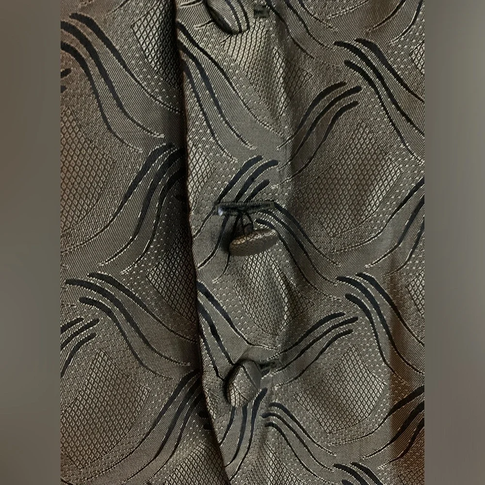 Vintage Michael Brandon Vest Men Med Steampunk Olive/brown USA